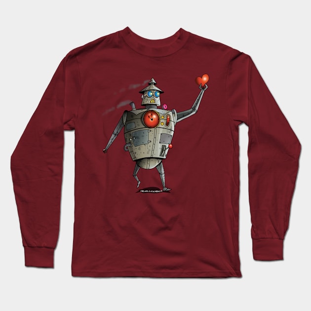 Sterling-Steambot Long Sleeve T-Shirt by RickLucey